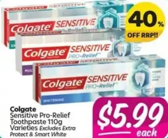 Your Discount Chemist Colgate Sensitive Pro-Relief Toothpaste 110g offer