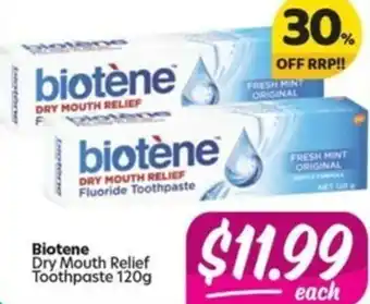 Your Discount Chemist Biotene Dry Mouth Relief Toothpaste 120g offer