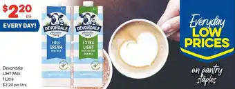 Foodland Devondale UHT Milk 1 Litre offer