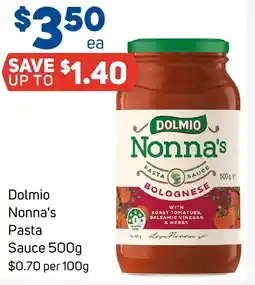 Foodland Dolmio Nonna's Pasta Sauce 500g offer