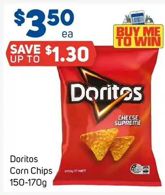 Foodland Doritos Corn Chips 150-170g offer