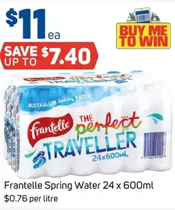 Foodland Frantelle Spring Water 24 x 600ml offer