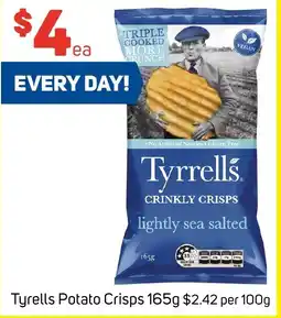 Tyrells Potato Crisps 165g