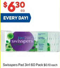 Swisspers Pad 3in1 60 Pack