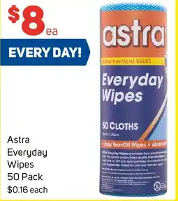 Foodland Astra Everyday Wipes 50 Pack offer