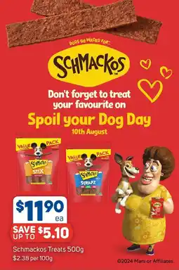 Foodland Schmackos Treats 500g offer