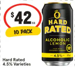 IGA Liquor Hard Rated 4.5% Varieties offer