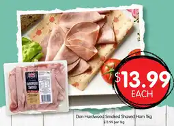 Spudshed Don Hardwood Smoked Shaved Ham 1kg offer
