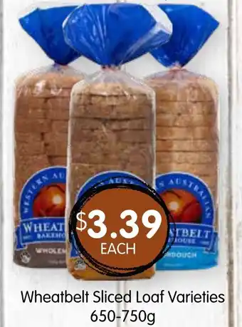 Spudshed Wheatbelt Sliced Loaf Varieties offer