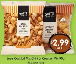 Joe's Cocktail Mix Chilli or Cracker Mix 90g