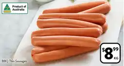 Foodworks BBQ Thin Sausages offer