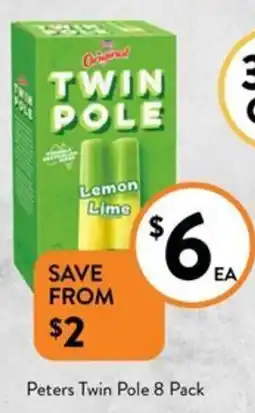 Foodworks Peters Twin Pole 8 Pack offer