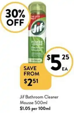 Jif Bathroom Cleaner Mousse 500ml