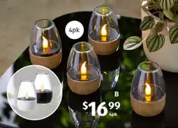 ALDI Solar Tealight Candle 4pk offer