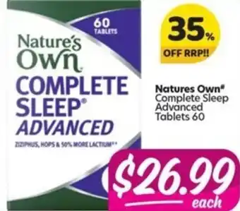 Your Discount Chemist Nature's Own Complete Sleep Advanced 60 Capsules offer