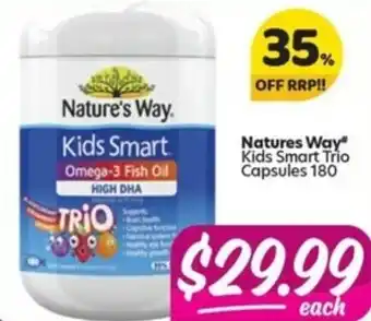 Your Discount Chemist Nature's Way Kids Smart Omega-3 Fish Oil 180 Capsules offer