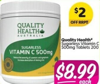 Your Discount Chemist Quality Health Sugarless Vitamin C offer