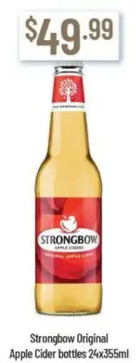 Strongbow Original Apple Cider bottles 24x355ml