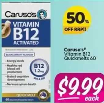 Your Discount Chemist Caruso's Vitamin B12 Quickmelts offer