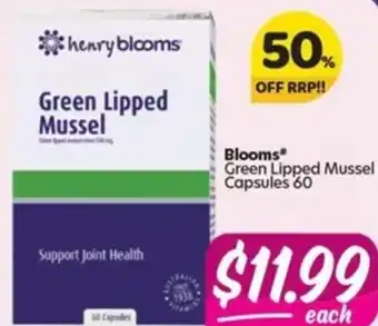 Blooms Green Lipped Mussel Capsules