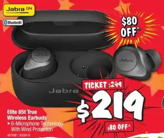 JB Hi-Fi Jabra Elite 85t True Wireless Earbuds offer