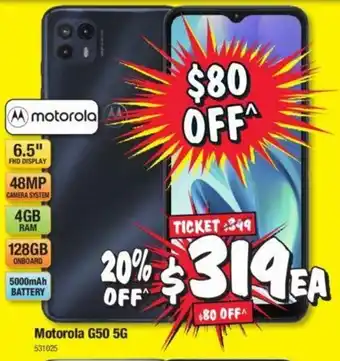 JB Hi-Fi Motorola G50 5G offer