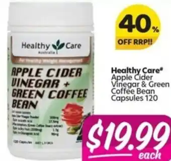 Healthy Care Apple Cider Vinegar & Green Coffee Bean