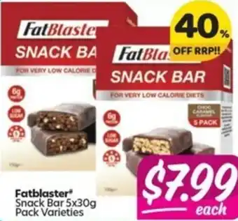 Your Discount Chemist Fatblaster" Snack Bar 5x30g offer