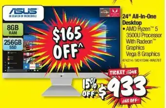JB Hi-Fi Asus 24" All-in-One Desktop offer
