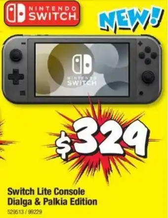 JB Hi-Fi Nintendo Switch Lite Console Dialga & Palkia Edition offer