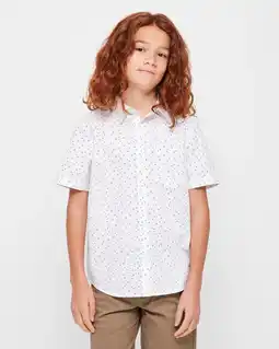 Target Ditzy Print Short Sleeve Shirt - White offer