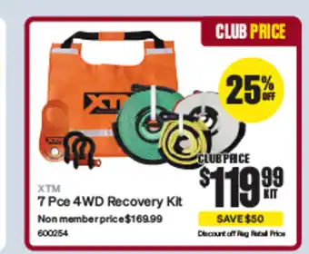 SuperCheap Auto 7 Pce 4WD Recovery Kit offer