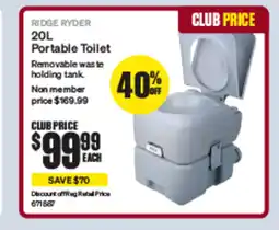 SuperCheap Auto RIDGE RYDER 20L offer