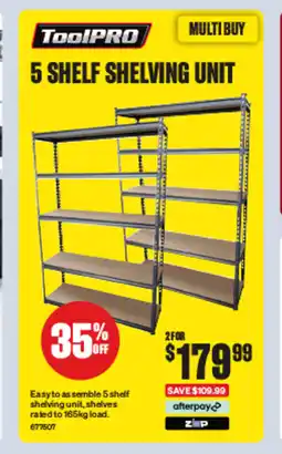 SuperCheap Auto 5 SHELF SHELVING UNIT offer