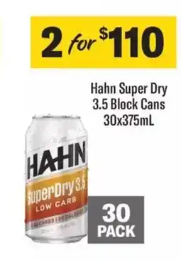 Hahn Super Dry 3.5 Block Cans