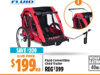 Anaconda Fluid Convertible Child Trailer offer