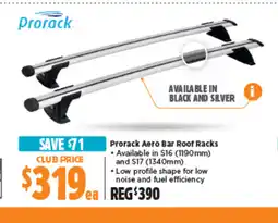 Anaconda Prorack Aero Bar Roof Racks offer