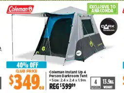 Anaconda Coleman Instant Up 4 offer