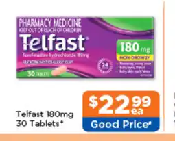Good Price Pharmacy Telfast 180mg 30 Tablets* offer