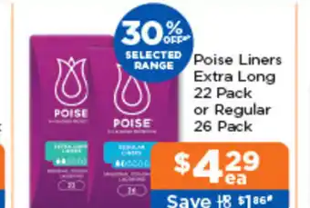 Good Price Pharmacy Poise Liners offer