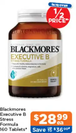 Good Price Pharmacy Blackmores Executive B Stress Formula offer