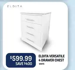 Baby Kingdom ELDITA VERSATILE 4 DRAWER CHEST offer