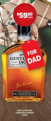 Harry Brown GENTLEMAN JACK TENNESSEE WHISKEY offer