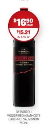 DE BORTOLI WOODFIRED HEATHCOTE CABERNET SAUVIGNON