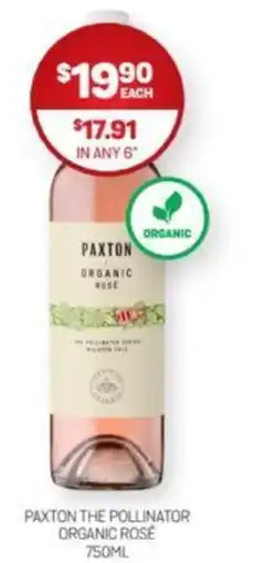 Harry Brown PAXTON THE POLLINATOR ORGANIC ROSÉ offer