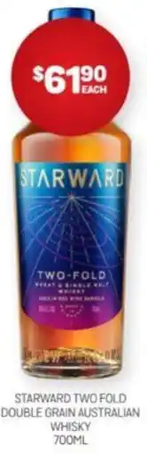 STARWARD TWO FOLD DOUBLE GRAIN AUSTRALIAN WHISKY 700ML