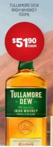 TULLAMORE DEW IRISH WHISKEY 700ML