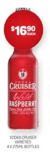 VODKA CRUISER VARIETIES