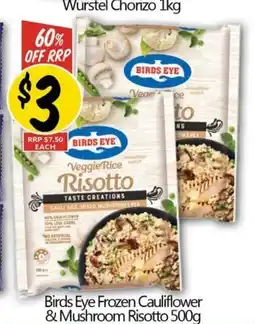 NQR Birds Eye Frozen Cauliflower & Mushroom Risotto 500g offer