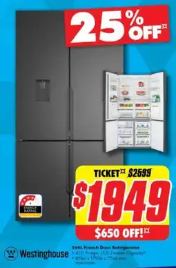 The Good Guys 564L French Door Refrigerator offer
